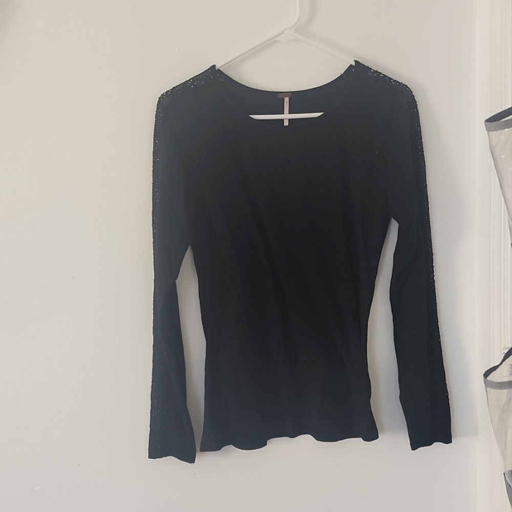 Jersey lace detail long sleeved